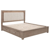 Juego de dormitorio Kenora Barley Brown de 4 piezas California King