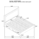 Juego de dormitorio Kenora Barley Brown de 4 piezas California King