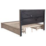 Juego de dormitorio Kenora Barley Brown California King de 5 piezas