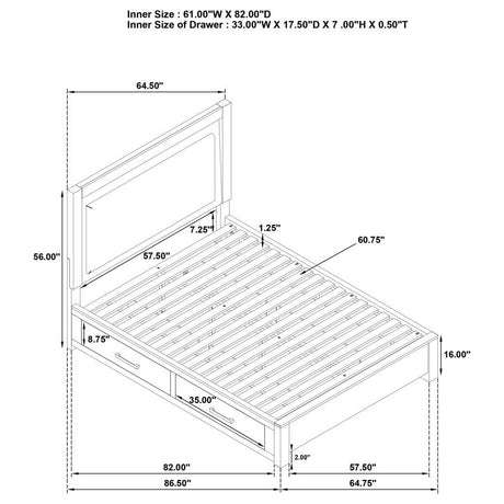 Kenora Barley Brown 5-Piece Queen Bedroom Set by Coaster at Eve Furniture