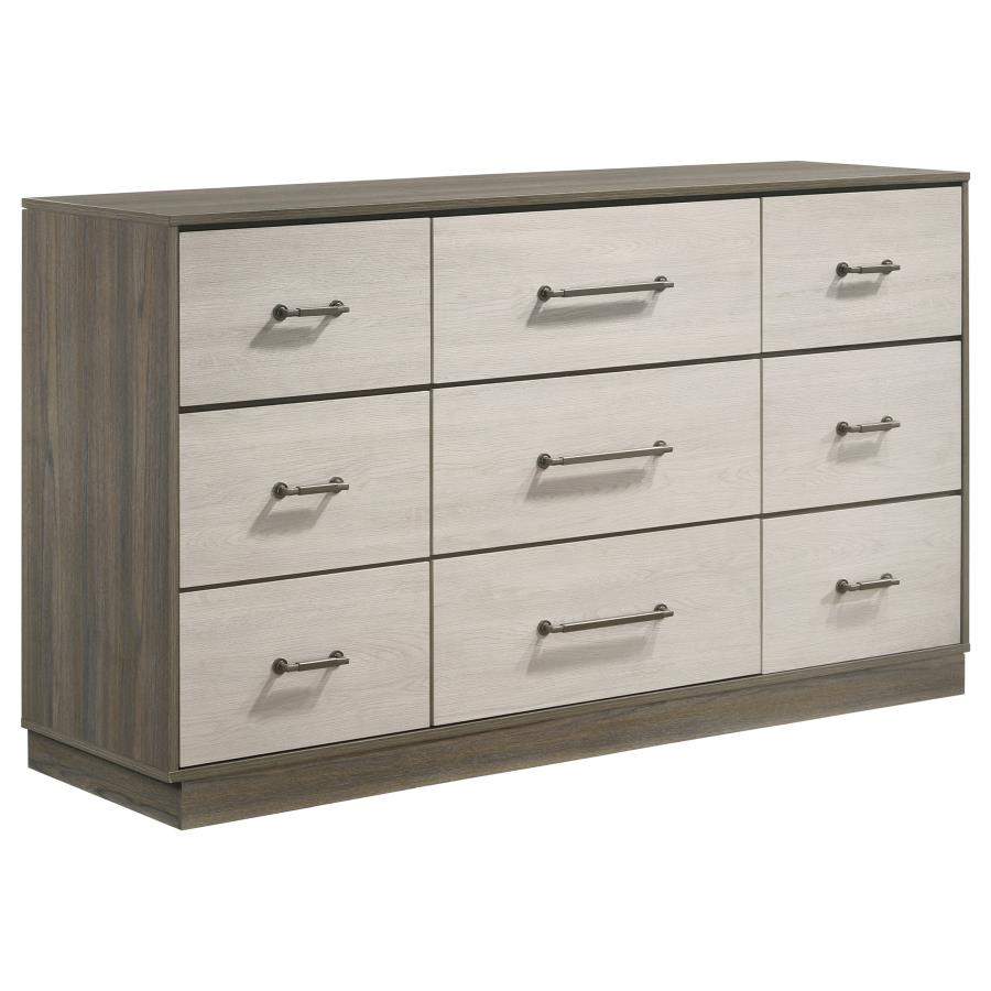 Fenwick Grey Oak 4-Piece California King Bedroom Set by Coaster at Eve Furniture