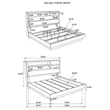 Fenwick Grey Oak 4-Piece California King Bedroom Set by Coaster at Eve Furniture