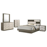 Fenwick Grey Oak 5-Piece Eastern King Bedroom Set by Coaster at Eve Furniture