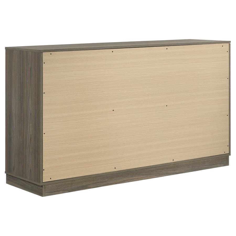 Fenwick Grey Oak 5-Piece Eastern King Bedroom Set by Coaster at Eve Furniture