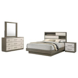 Fenwick Grey Oak 4-Piece Queen Bedroom Set by Coaster at Eve Furniture