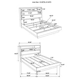 Fenwick Grey Oak 4-Piece Queen Bedroom Set by Coaster at Eve Furniture