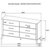 Juego de dormitorio completo de 4 piezas Kaywood Natural Pine