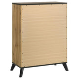 Juego de dormitorio doble de 5 piezas Kaywood de pino natural