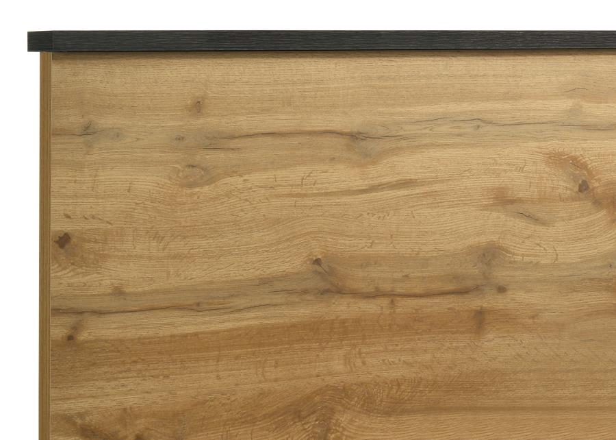 Juego de dormitorio doble de 5 piezas Kaywood de pino natural