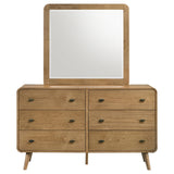 Robyn Light Ash 6-drawer Bedroom Dresser and Mirror