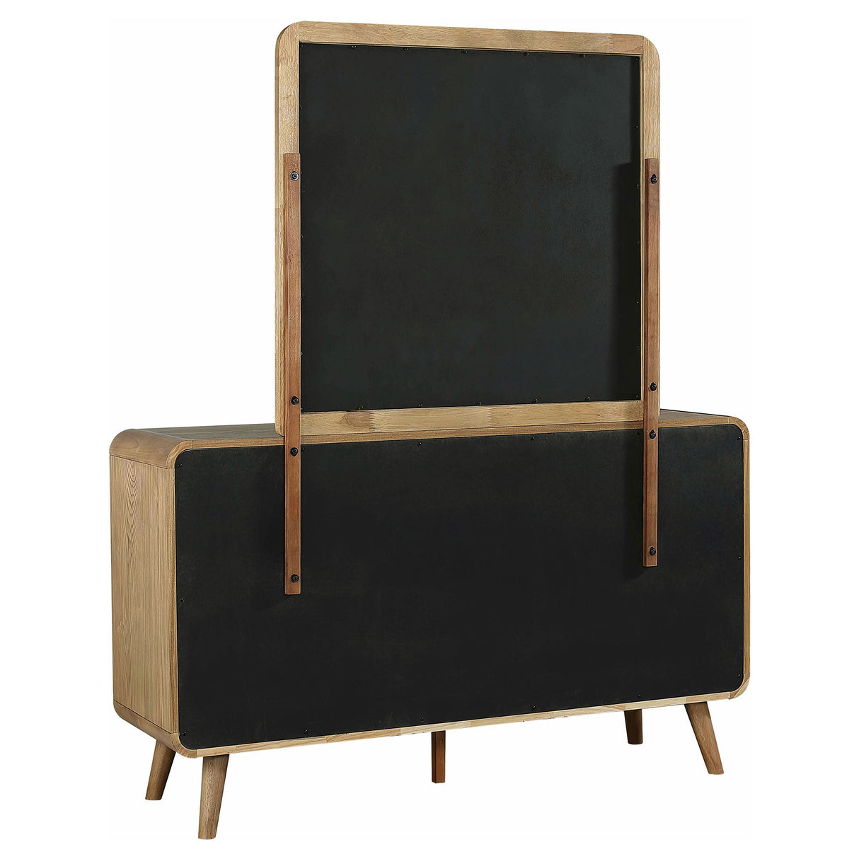 Robyn Light Ash 6-drawer Bedroom Dresser and Mirror