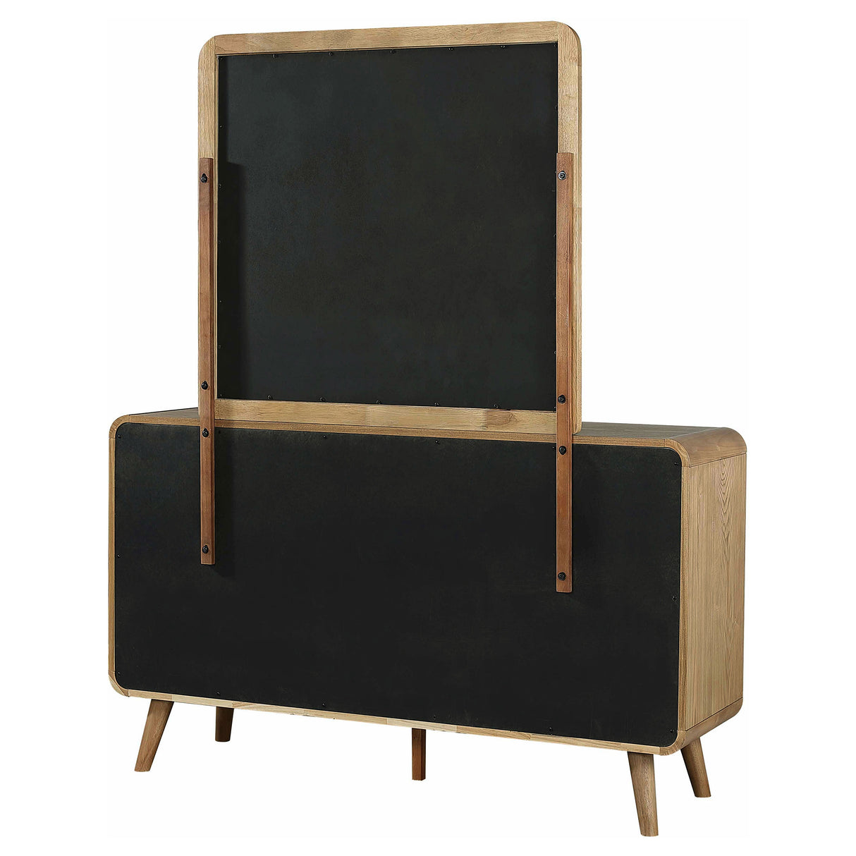Robyn Light Ash 6-drawer Bedroom Dresser and Mirror