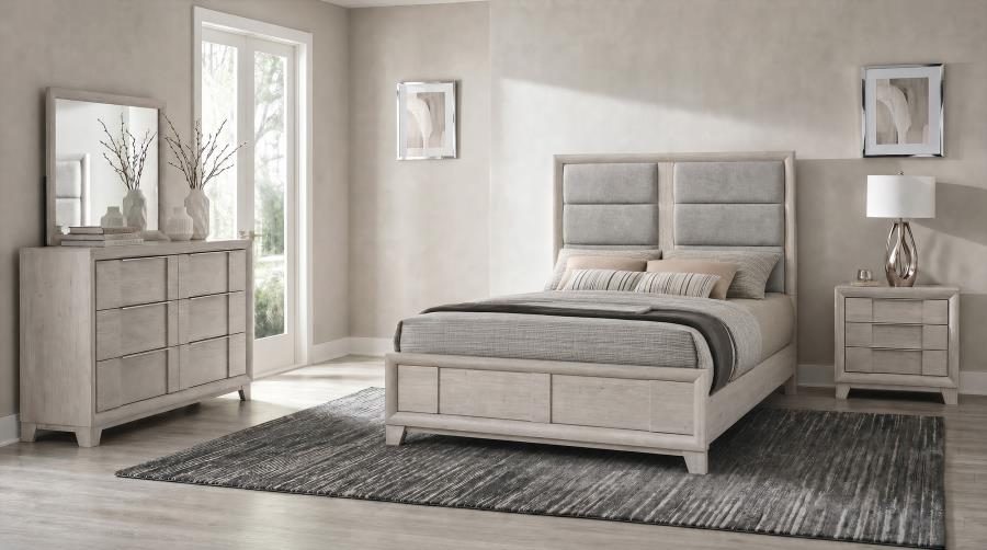 Farre Washed Grey 4-piece Queen Bedroom Set by Coaster at Eve Furniture