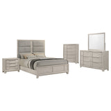 Farre Washed Grey 5-Piece Queen Bedroom Set