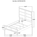 Farre Washed Grey 5-Piece Queen Bedroom Set by Coaster at Eve Furniture