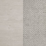 Farre Washed Grey Queen Upholstered Platform Panel Bed