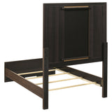 Etienne Walnut 5-Piece Twin Bedroom Set