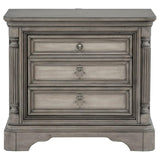 Cresswell Weathered Taupe 3-drawer Nightstand Bedside Table