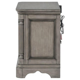 Cresswell Weathered Taupe 3-drawer Nightstand Bedside Table