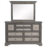 Cresswell Weathered Taupe 8-drawer Dresser with Mirror