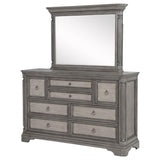 Cresswell Weathered Taupe 8-drawer Dresser with Mirror