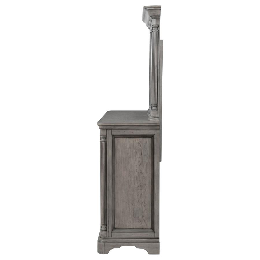Cresswell Weathered Taupe 8-drawer Dresser with Mirror