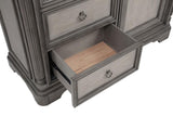 Cresswell Weathered Taupe 4-drawer Door Chest with Hidden Storage by Coaster at Eve Furniture