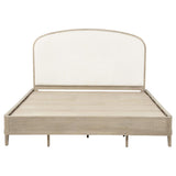 Lucaire Sandstone California King Upholstered Panel Bed
