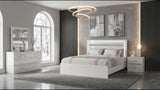 Viana White High Gloss 4-Piece Touch-Control LED Queen Bedroom Set by Coaster at Eve Furniture