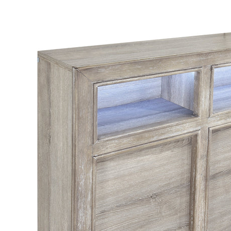 Everett Gray Bookcase Panel Bedroom Set by Homelegance at Eve Furniture