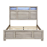 Everett Gray Bookcase Panel Bedroom Set by Homelegance at Eve Furniture