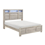Everett Gray Bookcase Panel Bedroom Set by Homelegance at Eve Furniture