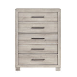 Everett Gray Bookcase Panel Bedroom Set by Homelegance at Eve Furniture