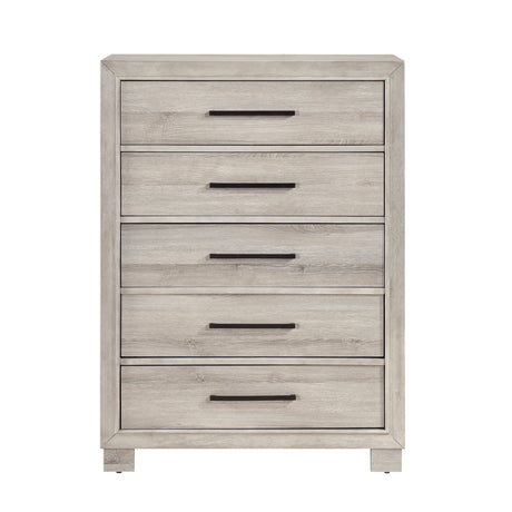 Everett Gray Bookcase Panel Bedroom Set by Homelegance at Eve Furniture