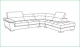 2383 Sectional Left by ESF Furniture at Eve Furniture