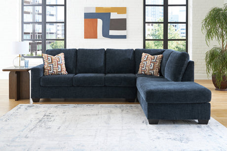 Aviemore Ink 2-Piece RAF Chaise Sectional by Ashley - Eve Furniture