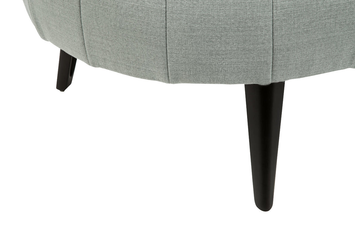 Hollyann Gray Oversized Accent Ottoman