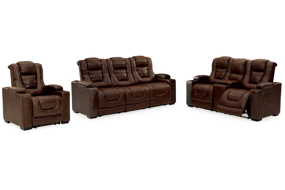 Owner's Box Thyme Power Reclining Sofa, Loveseat and Recliner