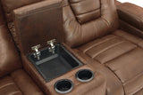 Owner's Box Thyme Power Reclining Loveseat with Console