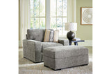 Dunmor Graphite Sofa, Loveseat, Oversized Chair and Ottoman