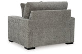 Dunmor Graphite Oversized Chair and Ottoman