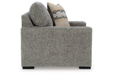 Dunmor Graphite Sofa, Loveseat, Oversized Chair and Ottoman