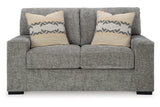 Dunmor Graphite Sofa, Loveseat, Oversized Chair and Ottoman