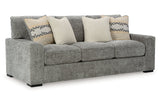 Dunmor Graphite Sofa, Loveseat, Oversized Chair and Ottoman