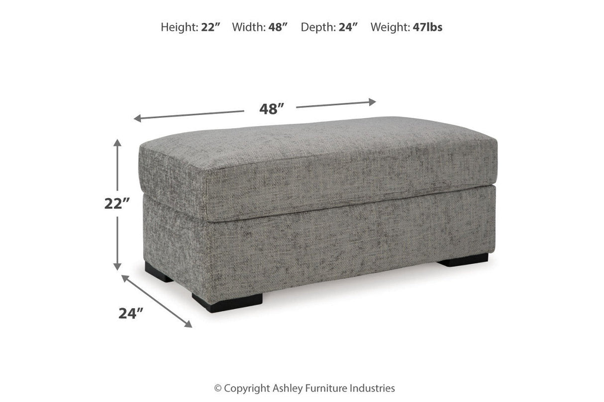 Dunmor Graphite Oversized Chair and Ottoman