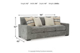 Dunmor Graphite Sofa, Loveseat, Oversized Chair and Ottoman