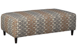 Flintshire Auburn Oversized Accent Ottoman