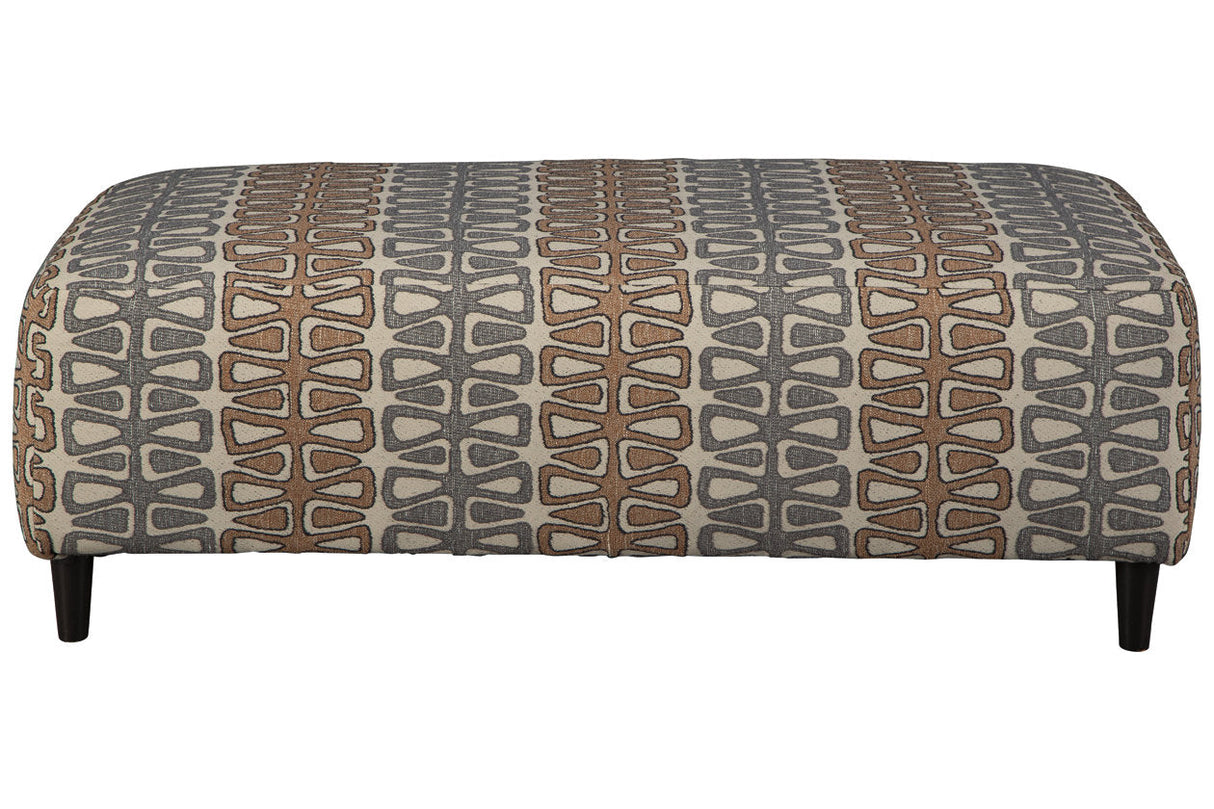 Flintshire Auburn Oversized Accent Ottoman