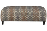 Flintshire Auburn Oversized Accent Ottoman