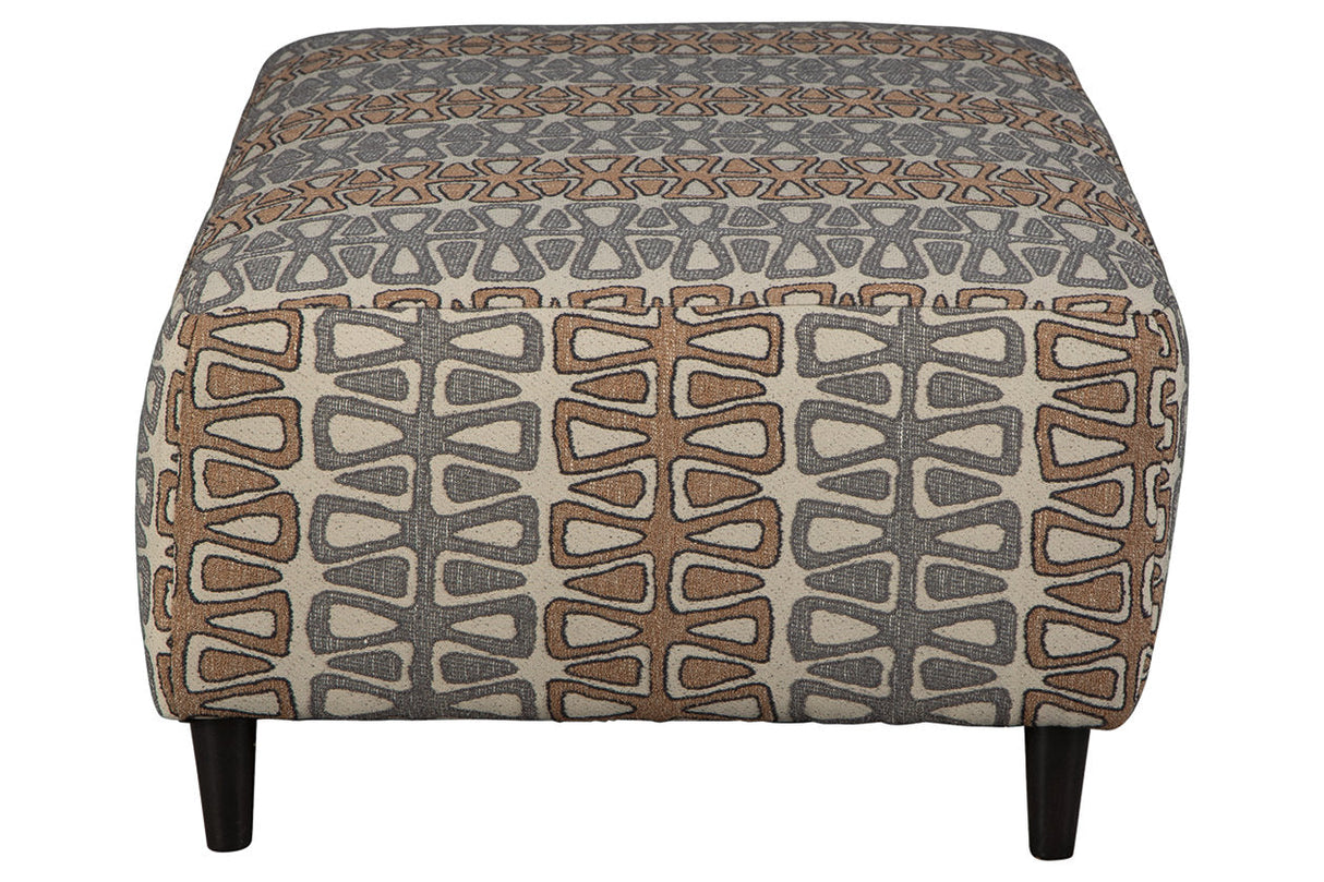 Flintshire Auburn Oversized Accent Ottoman